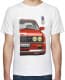 Футболка мужская Avtolife классическая BMW E30 MotorSport Red белая принт спереди