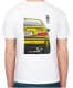 Футболка мужская Avtolife BMW E36 MotorSport Yellow белая принт спереди и сзади