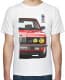 Футболка мужская Avtolife классическая BMW E28 MotorSport Red белая принт спереди