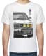 Футболка мужская Avtolife BMW E34 MotorSport White белая принт спереди и сзади