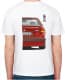 Футболка мужская Avtolife BMW E34 MotorSport Red белая принт спереди и сзади