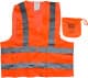 Жилет светоотражающий Vitol оранжевый с чехлом