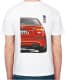 Футболка мужская Avtolife классическая BMW E39 MotorSport ver2 Red белая принт сзади