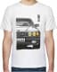 Футболка чоловіча Avtolife класична BMW E32 Stock White біла принт спереду
