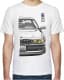 Футболка мужская Avtolife BMW E38 Alpina White белая принт спереди и сзади