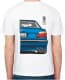 Футболка мужская Avtolife классическая BMW E38 Alpina Blue белая принт сзади