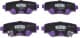 PN25004 NiBK Тормозные колодки для Mazda 3