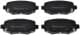 2210020 Metelli Тормозные колодки для Jeep Cherokee
