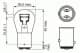 Автолампа Bosch Longlife Daytime P21/5W BAY15d 21 W 1987302282