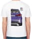 Футболка чоловіча Avtolife класична BMW X5 F85 MotorSport Violet біла принт спереду і ззаду