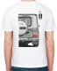 Футболка чоловіча Avtolife класична Mercedes-Benz G55 AMG White біла принт спереду і ззаду