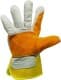 Перчатки рабочие MasterTool замшевые с коттоновыми вставками желтые