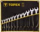 Набір ключів ріжково-накидних Topex 35D758 13-32 мм 12 шт