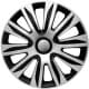 Комплект колпаков на колеса Argo Nardo цвет серебристый + черный R13
