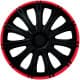 Комплект колпаков на колеса Argo Nero R цвет черный + красный R15