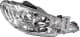 5501121RLDEM Depo Основна фара для Peugeot 206
