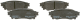 0986494822 Bosch Гальмівні колодки для Lexus NX