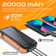 Повербанк Promate 20PDQi Series 20000 mAh 20 Вт