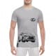 Футболка мужская Globuspioner классическая Lexus RX серая принт спереди
