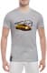 Футболка чоловіча Globuspioner класична Mazda 3 Gold сіра принт спереду