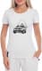Футболка жіноча Globuspioner класична Renault Duster біла принт спереду