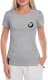 Футболка жіноча Globuspioner класична BMW Logo сіра принт спереду