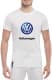 Футболка мужская Globuspioner классическая Volkswagen Logo белая принт спереди