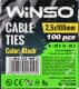 Стяжка Winso 225100 100 мм 2,5 мм 100 шт