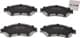 PA-821AF Japanparts Тормозные колодки