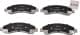 PA-006AF Japanparts Гальмівні колодки