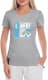 Футболка жіноча Globuspioner класична My infiniti сіра принт спереду
