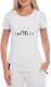 Футболка жіноча Globuspioner класична I love My Infiniti біла принт спереду