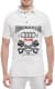 Футболка чоловіча Globuspioner поло Audi Retro біла принт спереду
