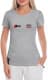 Футболка жіноча Globuspioner класична Audi RennSport сіра принт спереду