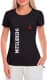 Футболка жіноча Globuspioner класична Mitsubishi Big Logo Vertical чорна принт спереду