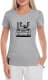 Футболка жіноча Globuspioner класична Lexus IS-F сіра принт спереду