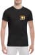 Футболка чоловіча Globuspioner класична Bugatti Gold Mini чорна принт спереду