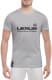 Футболка мужская Globuspioner классическая Lexus Slogans серый спереди