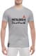 Футболка чоловіча Globuspioner класична Mitsubishi Slogans сіра принт спереду