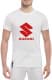 Футболка мужская Globuspioner классическая Suzuki Big Logo белый спереди