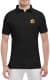 Футболка чоловіча Globuspioner поло Suzuki Big Logo Gold чорна принт спереду