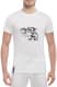 Футболка чоловіча Globuspioner класична Scania Griffin біла принт спереду