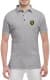 Футболка чоловіча Globuspioner поло Lamborghini Logo сіра принт спереду