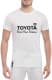 Футболка чоловіча Globuspioner класична Toyota Slogans біла принт спереду