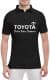 Футболка мужская Globuspioner поло Toyota Slogans черный спереди