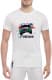 Футболка чоловіча Globuspioner класична Skoda Fabia Rally біла принт спереду