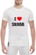 Футболка мужская Globuspioner классическая I Love Skoda белый спереди