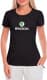 Футболка жіноча Globuspioner класична Skoda Big Logo чорна принт спереду