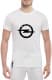 Футболка мужская Globuspioner классическая Opel Big Logo Label белый спереди