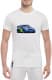 Футболка мужская Globuspioner классическая Subaru Cartoon Car белый спереди